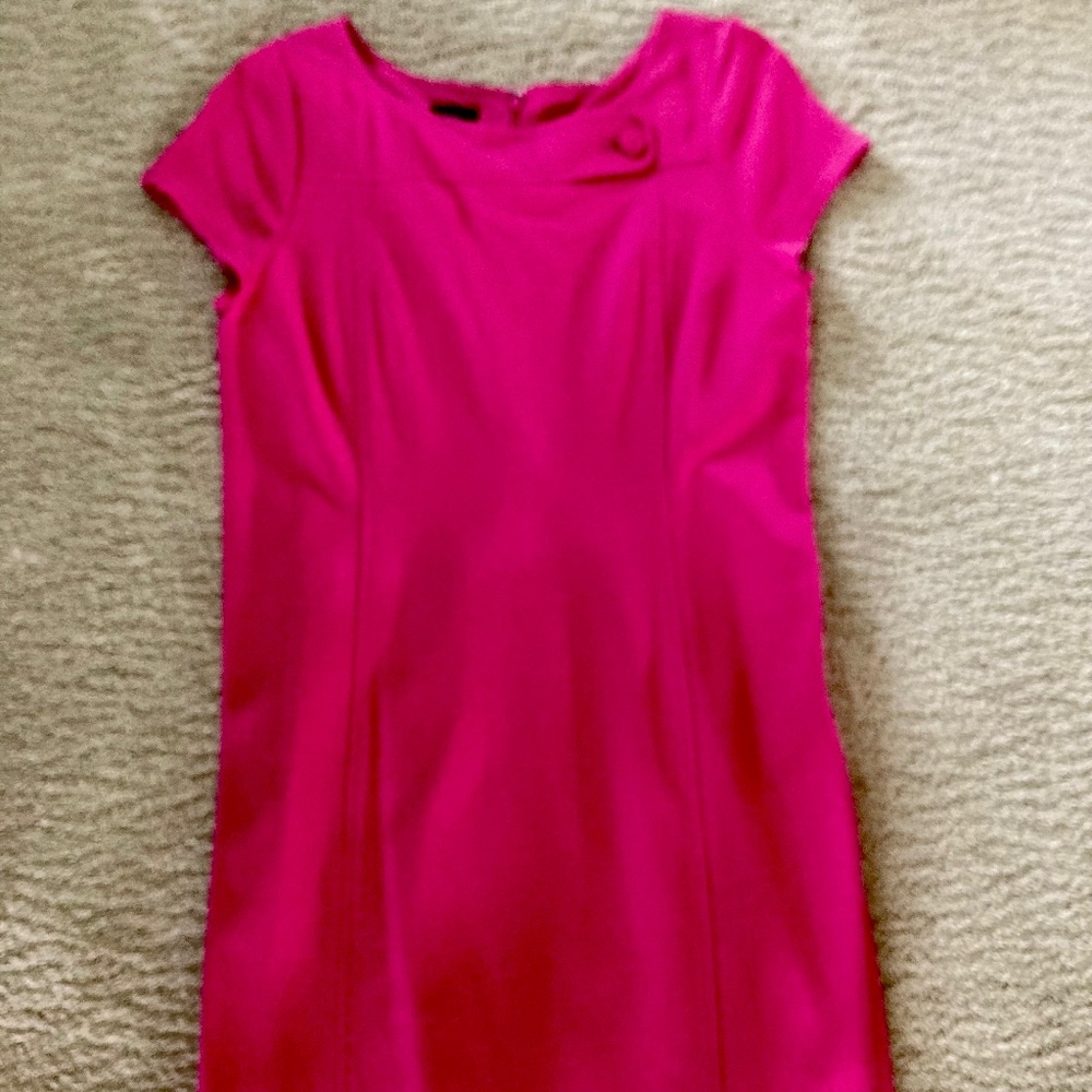 Talbots pink sheath dress
